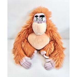 Vintage Disney Jungle Book KING LOUIE Orange Large 24” Plush Stuffed Animal